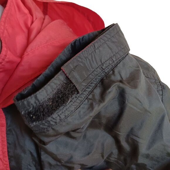 Nike Mens Vtg Windbreaker Jacket 1/2 Zip Small 1990's Black & Red Hooded Swoosh - Picture 4 of 6